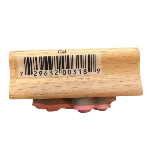 Sarah Beise Smiling Cat Rubber Stamp - Picture 2 of 3